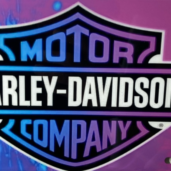 Harley Davidson License Plate Car Coaster Set - Picture 5 of 6